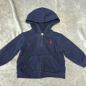 Polo - Ralph Lauren  full zip hoodie jacket. Size 9 months